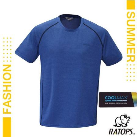【瑞多仕-RATOPS】男款 COOLMAX 輕量圓領衫/DB1739 療癒藍光色/黑色✿30E010